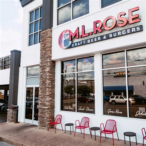 M l rose - Specialties: Welcome to M.L.Rose! We're a friendly, neighborhood pub committed to serving you the best craft beer we can find from Nashville & beyond! We're also passionate about amazing burgers and fresh, simple pub food. With over 90 craft beers, a full bar, lots of TVs, and an outdoor patio, it's easy to see why M.L.Rose is Nashville's favorite place to get out without getting fancy. We're ... 